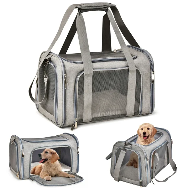 Dog Carrier Bag, Soft Side Backpack, Cat Travel Bags, Airline Approved Transport