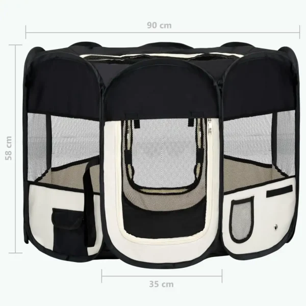 Foldable Dog Playpen with Carrying Bag