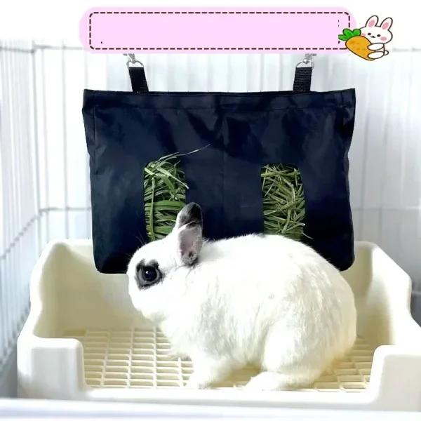 Hay Hanging Feeding Waterproof Nylon Cloth for Rabbit, Guinea Pig, Hamster
