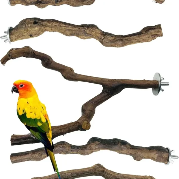 5 PCS Natural Grapevine Bird Perch